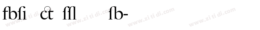 Big caslon fb字体转换